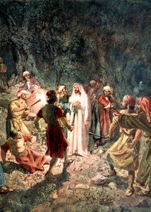 Les soldats des pharisiens saisissent Jésus - William Brassey Hole