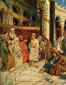 Le jeune Jésus au temple - Bible - William Brassey Hole