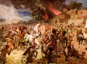 La mort du roi Josias à Megiddo - Bible - William Brassey Hole