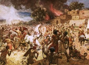 La mort du roi Josias à Megiddo - William Brassey Hole