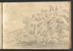 Château de Berry depuis le moulin - William Brockedon