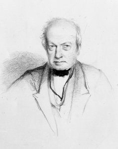 Portrait du botaniste écossais Robert Brown (1773-1858), c.1849 (dessin)
