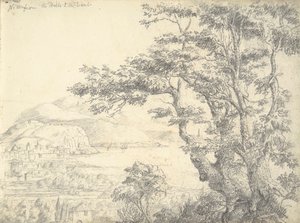 recto : Vue de Nice depuis les collines à l