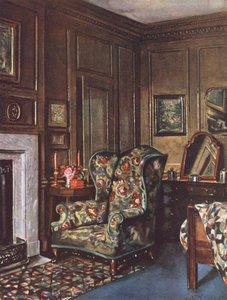 Décoration intérieure : Une chambre avec des murs bruns égayés par des couleurs vives - William Bruce Ellis Ranken