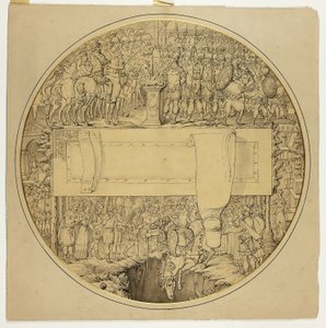 Bouclier de cérémonie avec scène de bataille romaine - William Burgess