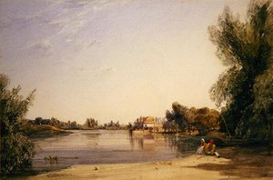 Un moulin sur la Seine - William Callow