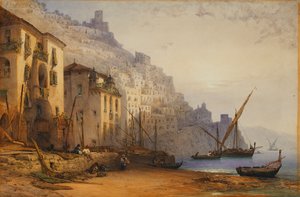 Amalfi depuis le rivage - Un matin d