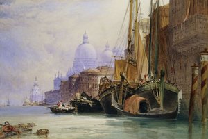 Santa Maria della Salute et le Grand Canal, Venise - William Callow