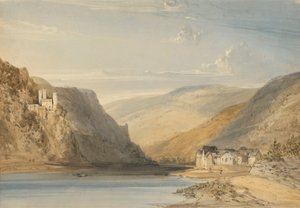 Le Rhin à Assmannshausen - William Callow