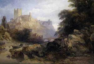 La ville et le château depuis la rivière, c.1860 - William Callow