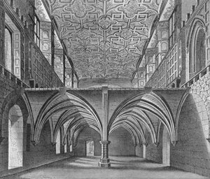 La crypte du couvent de Sainte-Hélène, Bishopsgate, Londres, vers 1819-1906