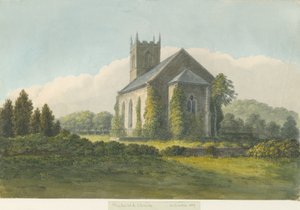 Église de Needwood : aquarelle, 1839