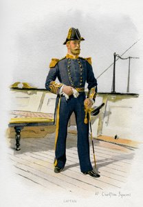 Capitaine de la Royal Navy, c1890-c1893