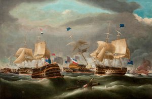 Bataille de Camperdown - William Clarkson (manner of) Stanfield