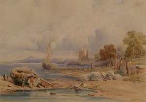Château de Barnbougle près de Cramond sur le Forth - Clarkson Frederick Stanfield