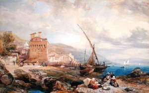 Golfe de Salerne, c.1840 - Clarkson Frederick Stanfield