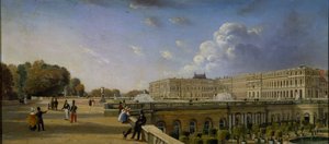 Le Palais et la Terrasse à Versailles, vers 1825-35 - William Cowen
