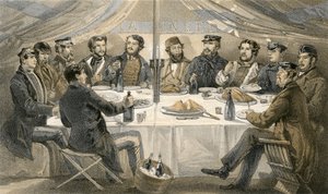Un dîner de Noël sur les hauteurs avant Sébastopol - William Crimea Simpson