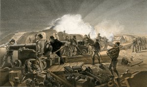 Une nuit chaude dans les batteries - William Crimea Simpson