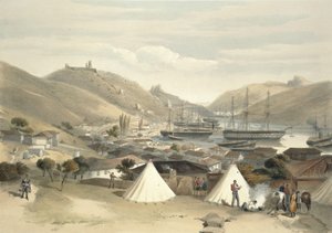 Balaklava, vue vers la mer, planche de 