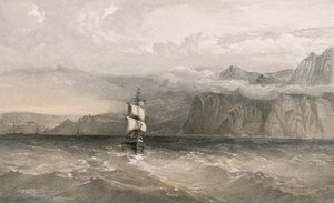 Cap Aiya, vue vers le nord en direction de Balaklava - William Crimea Simpson