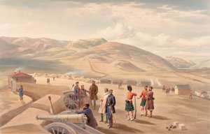 Camp de la brigade des Highlands, vue vers le sud - William Crimea Simpson