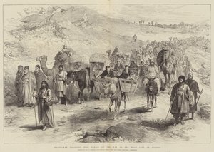 Pèlerins musulmans de Perse en route vers la ville sainte de Meshed - William Crimea Simpson