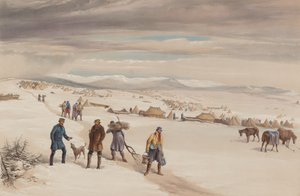 Le camp de la deuxième division, vue vers l