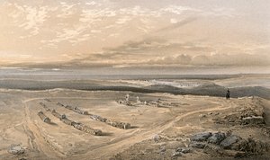 Les tombes dans le fort sur la colline de Cathcart, des officiers de la 4e Division tombés à Inkermann - William Crimea Simpson