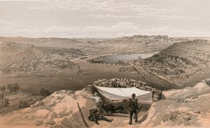 Les batteries de la ville ou fortifications intérieures de Sébastopol, 23 juin 1855 - William Crimea Simpson