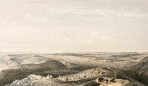 Vue des hauteurs au-dessus de Balaklava en direction de Sébastopol - William Crimea Simpson