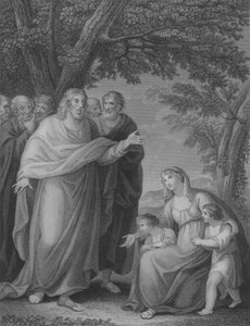 Christ et les enfants de Zébédée, Matthieu 20, versets 20-29 - William Cuming