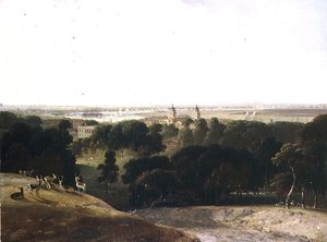 Vue de Londres depuis Greenwich Park - William Daniell