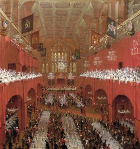 Banquet au Guildhall, Londres - William Daniell