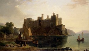 Conway Castle, 1789-1837 - William Daniell
