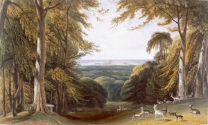 Vallée dans le parc de Windsor près de Bishops Gate, c. 1827-30 - William Daniell