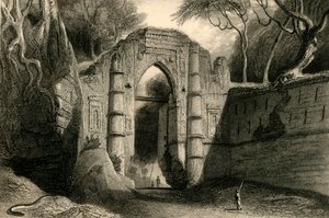 Porte de Kutnallewe, Gour, 1835 - William Daniell