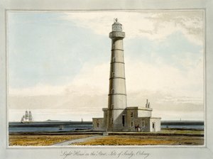 Phare sur le Start, île de Sandy, Orkney, de 
