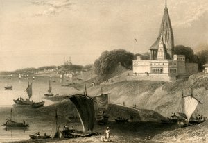 La Pagode Bernar, Bénarès, 1835 - William Daniell