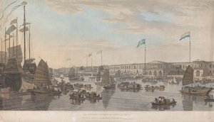 Les comptoirs européens à Canton, en Chine - William Daniell