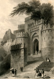 La porte Kulnhuttea, Rotas Gur, 1835 - William Daniell