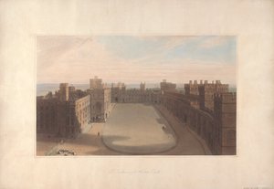 Le Quadrilatère, Château de Windsor - Vue depuis la Tour Ronde, Château de Windsor - William Daniell