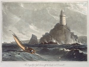 Le phare des Longships de Lands End, Cornouailles, du Volume I de 