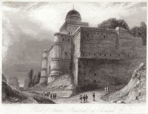 Tombe de Baber à Sumbul Babur - William Daniell