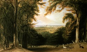 Paysage boisé, Windsor - William Daniell