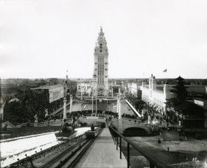 Coney Island Dreamland - vue du sommet des chutes, c.1910-21