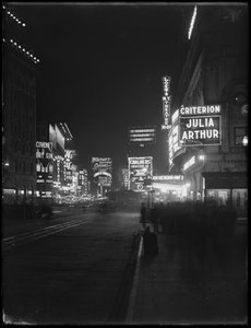 Enseignes lumineuses à Times Square, New York, 1917 - William Davis Hassler