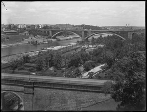 Le pont de Washington, High Bridge, et Washington Heights vus du Bronx, 19 juillet 1914 - William Davis Hassler