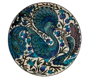 Assiette Paon Fantastique