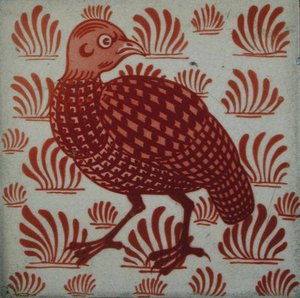 Carreau avec motif de perdrix - William de Morgan